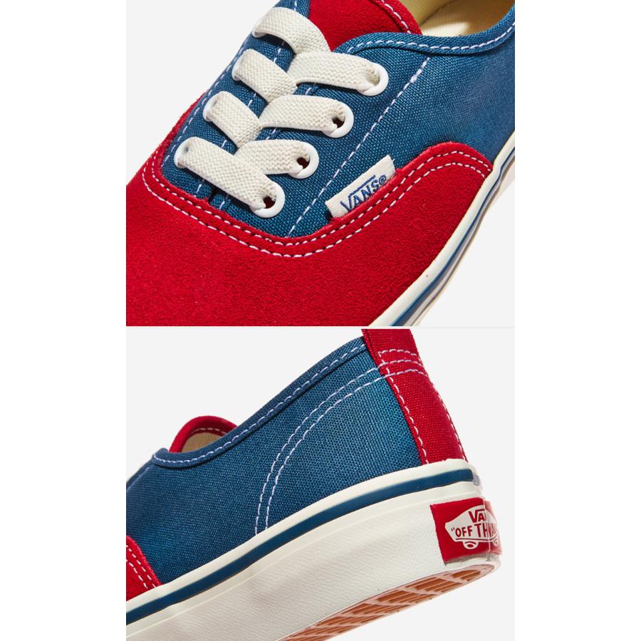 VANS OFF THE WALL スニーカー 青/赤 VANS（ヴァンズ） バンズ オーセンティック レッド/ネイビー VANS