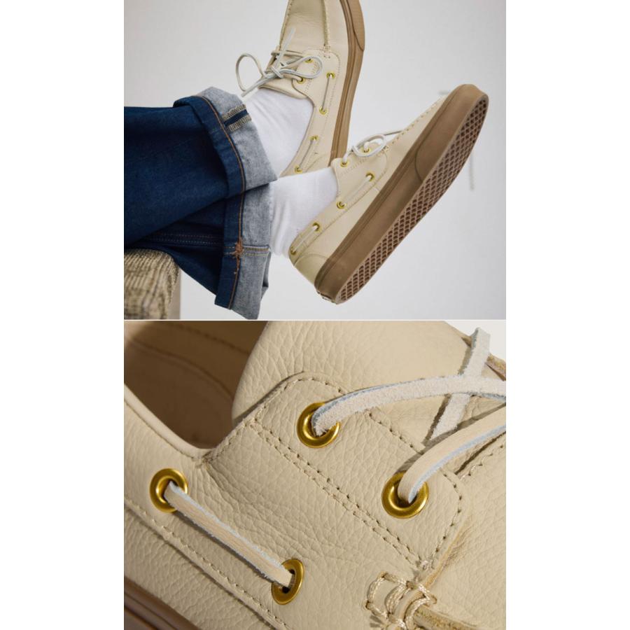 VANS（ヴァンズ） バンズ スニーカー 2-EYELET BOAT SHOE LEATHER TAN