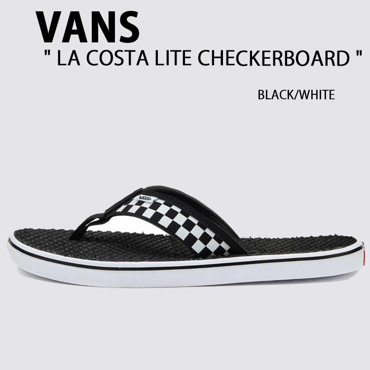 VANS バンズ サンダル LA COSTA LITE CHECKERBOARD BLACK WHITE VN0A38CUAPK1 ラコスタ ライト チェッカーボード ヴァンズ シューズ VANS（ヴァンズ） バンズ サンダル LA COSTA LITE CHECKERBOARD BLACK