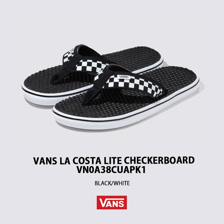 VANS（ヴァンズ） バンズ サンダル LA COSTA LITE CHECKERBOARD BLACK