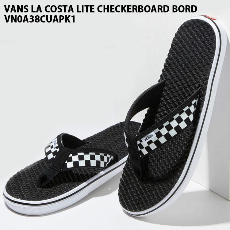 VANS（ヴァンズ） バンズ サンダル LA COSTA LITE CHECKERBOARD BLACK