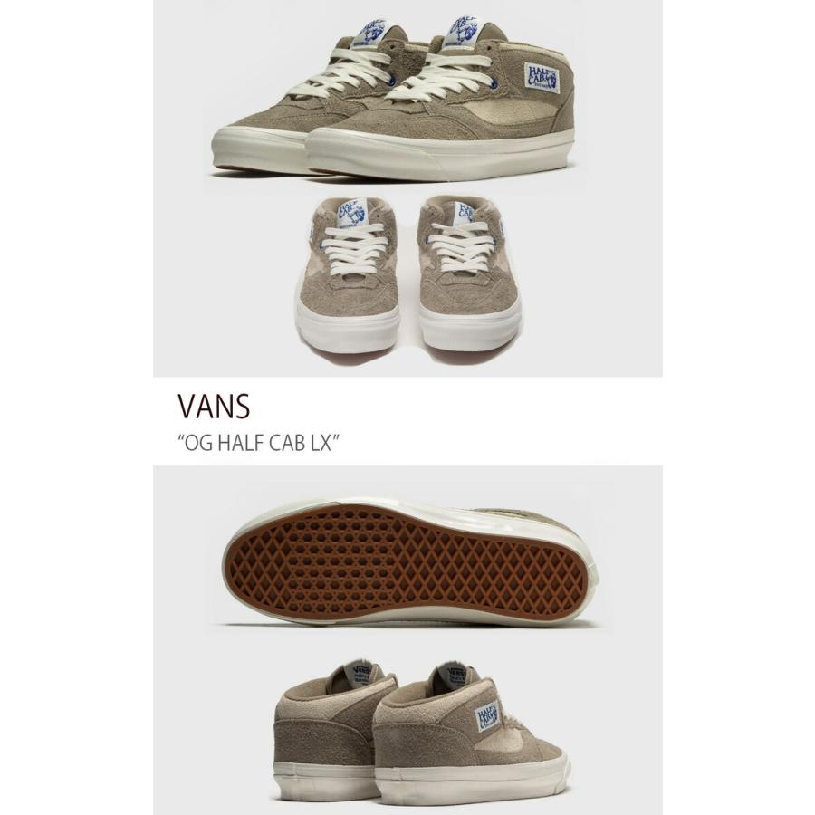 VANS バンズ スニーカー OG HALF CAB LX HAIRY SUEDE KHAKI