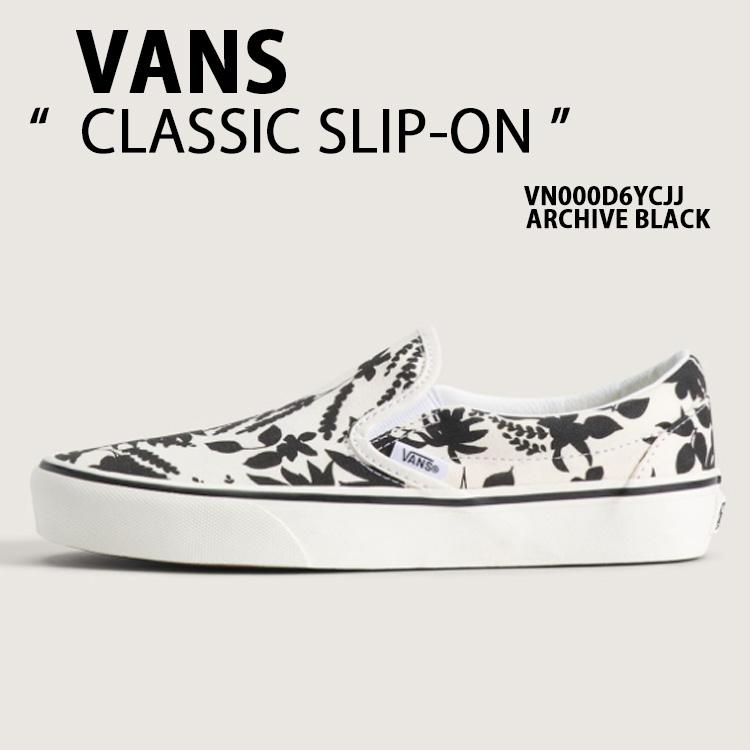 VANS（ヴァンズ） バンズ スニーカー CLASSIC SLIP-ON ARCHIVE BLACK