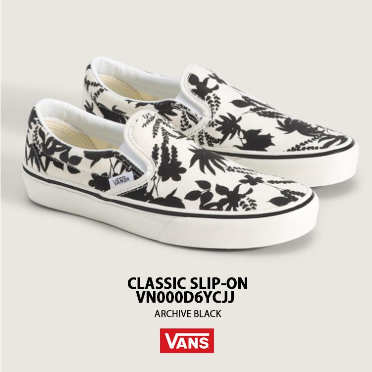 VANS（ヴァンズ） バンズ スニーカー CLASSIC SLIP-ON ARCHIVE BLACK