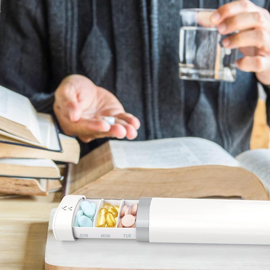 ピルケース 薬ケース 携帯用 持ち運び 飲み忘れ防止 錠剤 常備薬 薬入れ サプリメントケース 小物入れ 収納 コンパクト 小型 軽量 出張 旅行 | ブランド登録なし | 08