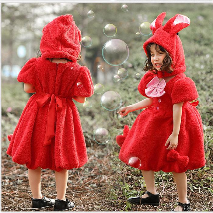 うさぎ コスプレ 子供用 うさぎ コスプレ 着ぐるみ ホワイト ウサギ キッズ コスチューム 帽子付き ハロウィン 仮装 子供 女の子 | ブランド登録なし | 05