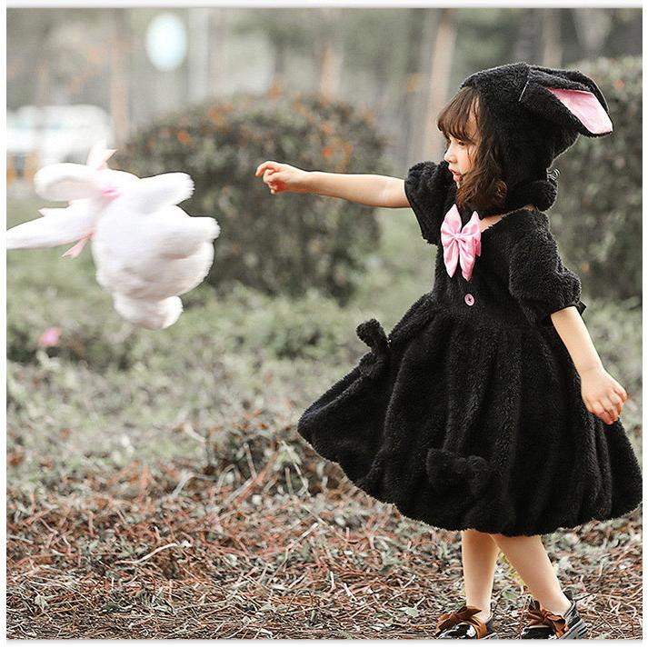 うさぎ コスプレ 子供用 うさぎ コスプレ 着ぐるみ ホワイト ウサギ キッズ コスチューム 帽子付き ハロウィン 仮装 子供 女の子 | ブランド登録なし | 08