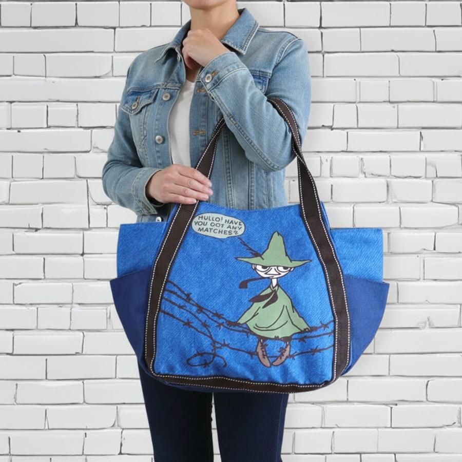 MOOMIN（ムーミン） スナフキン トートバッグ 大容量 バルーンバッグ