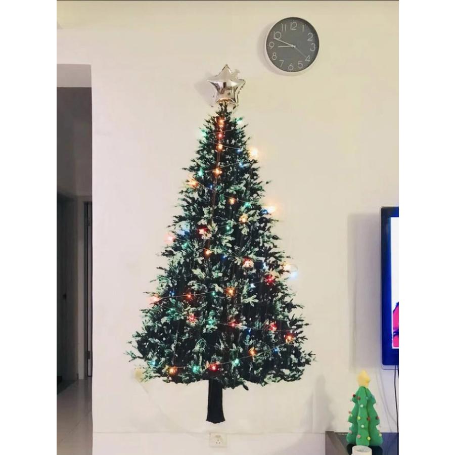壁掛けクリスマスツリー タペストリー  クリスマスタペストリー おしゃれ インテリア ポスター インスタ映え SNS映え | ブランド登録なし | 08