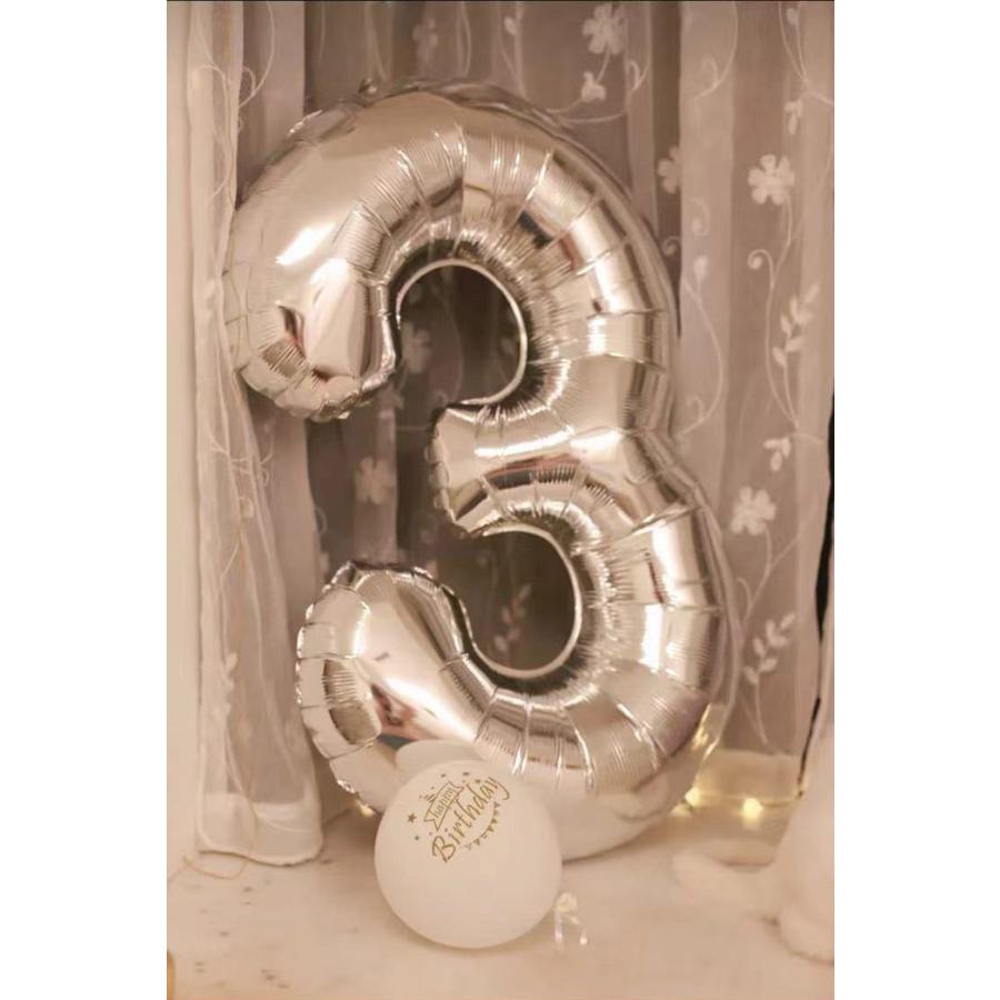 約90cm 大きい 数字 風船 バルーン 誕生日 ナンバー 数字 大きい 風船 ゴールド シルバー 飾り付け 飾り 飾りつけ 0から9まで  数字バルーン インスタ映え | ブランド登録なし | 04