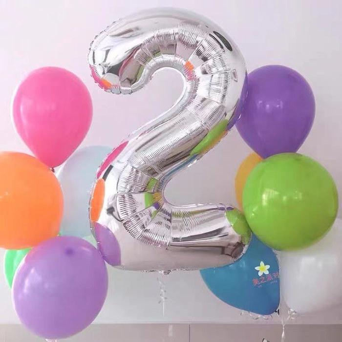約90cm 大きい 数字 風船 バルーン 誕生日 ナンバー 数字 大きい 風船 ゴールド シルバー 飾り付け 飾り 飾りつけ 0から9まで  数字バルーン インスタ映え | ブランド登録なし | 05