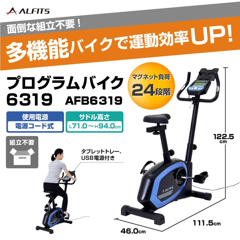 アルインコ プログラムバイク6319 AFB6319 フィットネスバイク エアロ