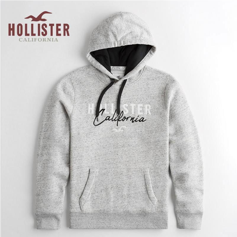 Hollister ホリスター パーカー メンズ 刺繍入りロゴフーディー グレー 322 226 0228 112 A Free 通販 Yahoo ショッピング