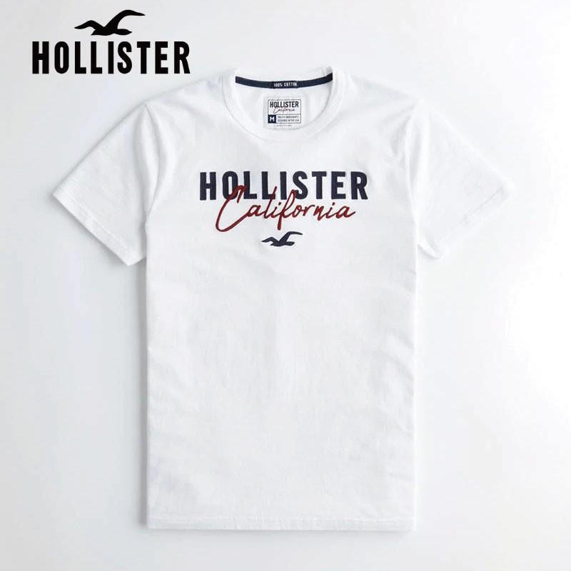 ホリスター Hollister メンズ Tシャツ 半袖 刺繍入りロゴグラフィックtシャツ ホワイト Ho 1005 323 248 0252 100 A Free 通販 Yahoo ショッピング
