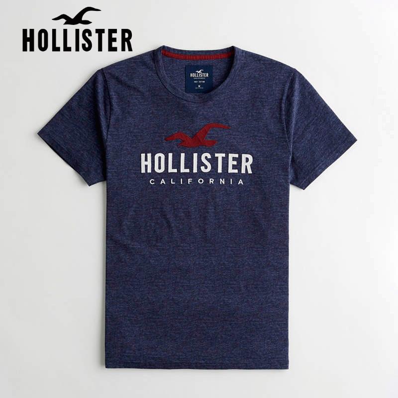 ホリスター Hollister メンズ Tシャツ 半袖 アップリケ ロゴグラフィックtシャツ ネイビー 323 248 0272 2 A Free 通販 Yahoo ショッピング