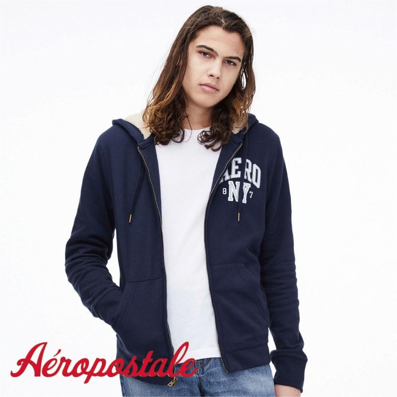 クリアランスセール メンズ パーカー ブランド エアロポステール 正規品 長袖 Aeropostale フルジップフーディー ネイビー 5439 Cadetnavy A Free 通販 Yahoo ショッピング