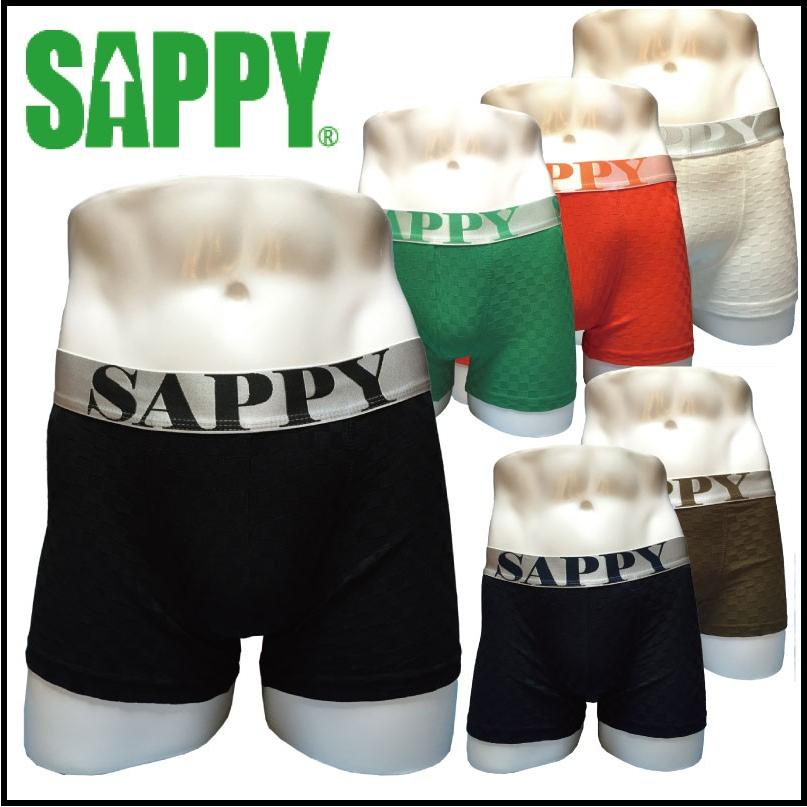 ボクサーパンツ メンズ 人気 SAPPY underwear モザイクボクサー D-302｜a-freeshop