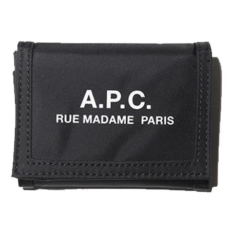 A.P.C. APC アーペーセー 折り財布 LOGO Print Nylon Recovery Wallet  