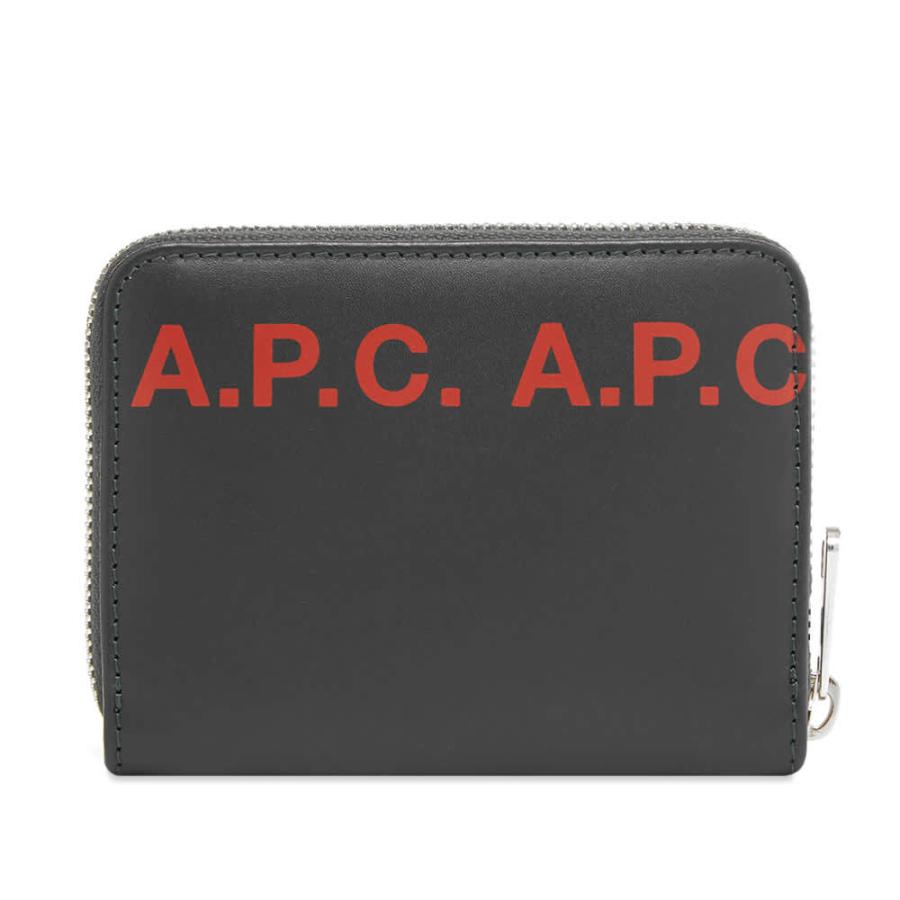 APC アーペーセー  A.P.C. Logo Zip Wallet ロゴジップウォレット PXAWV-H63239-GAC｜a-freeshop｜03