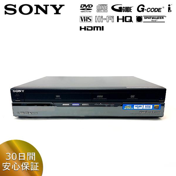 完全動作品 SONY RDZ-D60V HDD・DVD・VHS一体型DVDレコーダー”スゴ録” デジタルハイビジョンチューナー内蔵 リモコン付 | SONY