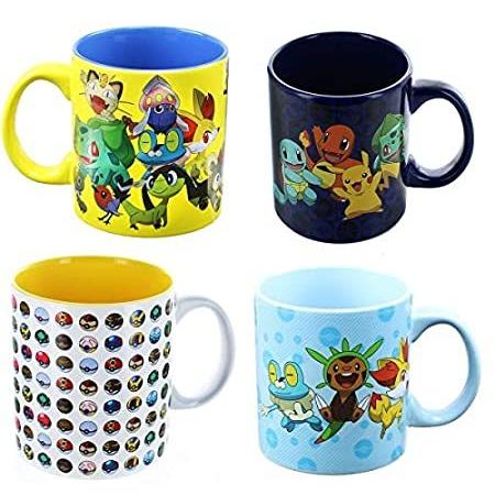 リアル 特別価格Pokemon 4好評販売中 of Set Mug Ceramic 20oz マグカップ、コップ