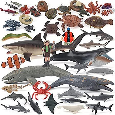 本物 Figures Animal Marine Sea Ocean PCS 特別価格31 Sealife Turtl好評販売中 Shark Whale Model Toys その他