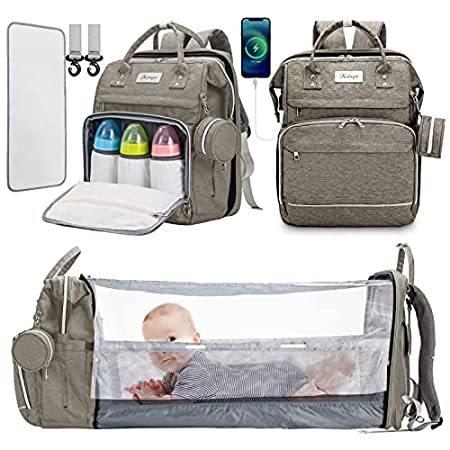 新作商品 特別価格Diaper Bag Backpack with Changing Station, KABAQOO Large Baby Diaper Bags f好評販売中 移動ポケット