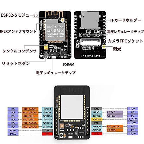 Diystudio Esp32カメラモジュール Wifi Bluetooth開発ボード Esp32 Cam Ov2640 200万画素 5v 低消費電力デュアルコア32ビットcpu Wssj B07n4lrmf3 A Gen Store 通販 Yahoo ショッピング
