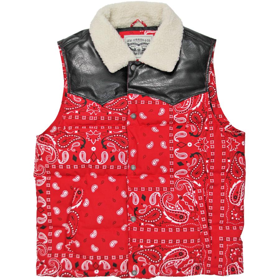 LEVI'S リーバイス パファ ベスト PUFFER VEST LM2RP372 レッド LEVI'S リーバイス パファ ベスト PUFFER VEST LM2RP372 レッド
