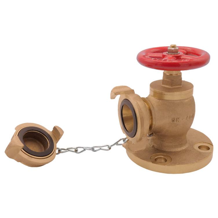 フランジ付 中島式バルブ ゲートバルブ BC 40×90° 5KF 40mm（1・1/2