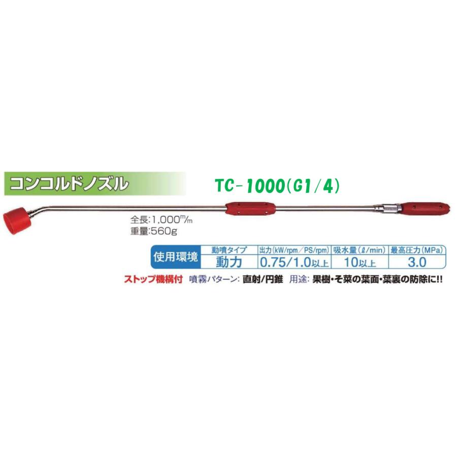【国内正規品】コンコルドノズル TC-1000 G1 1126200 永田製作所