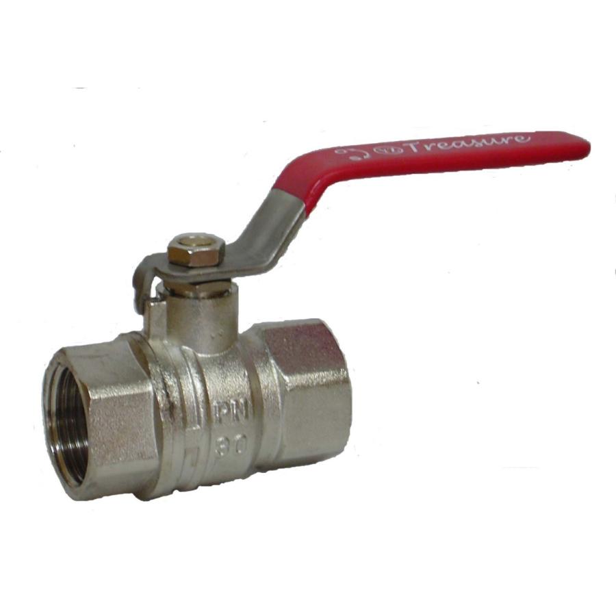 ボールバルブ BV-32 32mm（1・1/4”）フルボア 黄銅 32A クロームメッキ