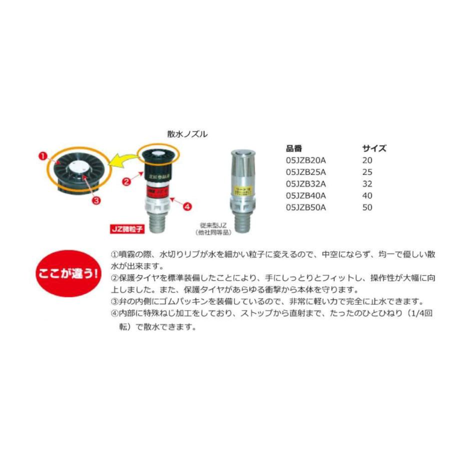 自在散水ノズル50 φ50アルミパイプ自在散水 JZ微粒子 永田製作所