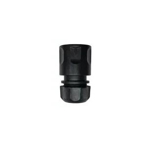 黒いホース 金属接続部 ホース継手 ホースクイック LQ-40B 黒 内径12mm〜15mm・外径20mmまでの