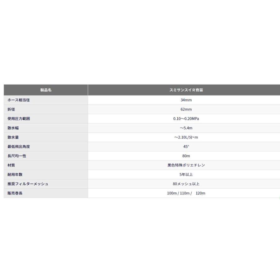 スミサンスイ R育苗 100m 2巻セット 噴霧散水タイプ WB1063 旧WB8190