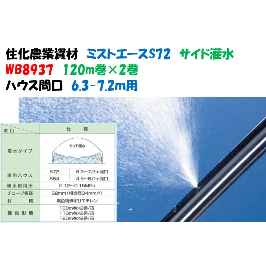 ミストエース S72 120m 2巻セット サイド潅水用 噴霧式 WB1075 旧