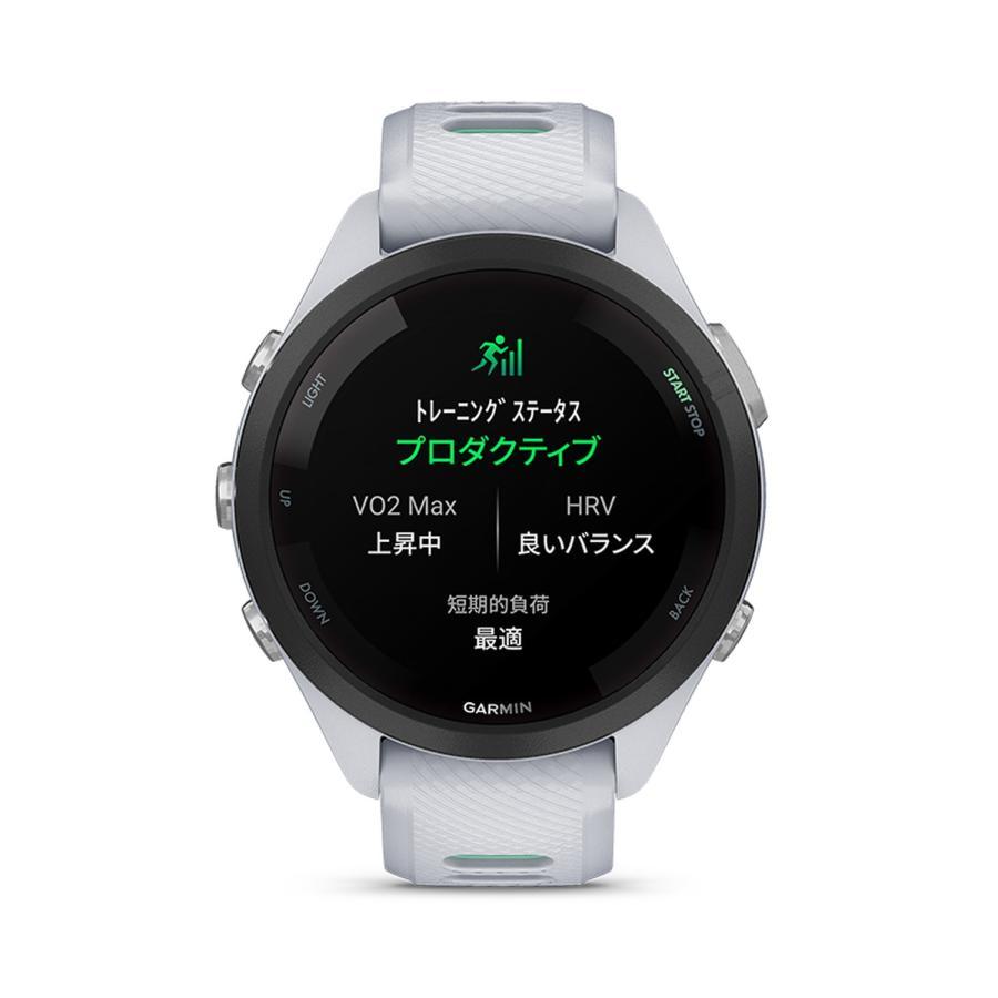 日本正規品 GARMIN ガーミン フォアランナー Forerunner 265S ランニングウォッチ コンパクトサイズ, White 010-02810-44｜a-inoko｜02