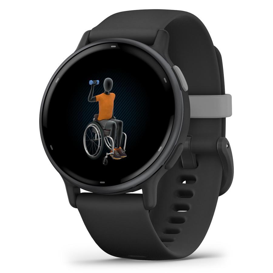 日本正規品 GARMIN ガーミン スマートウォッチ ヴィヴォアクティブ５　vivoactive 5 Black / Slate (Suica対応) GPS ダイエット フィットネス 010-02862-40｜a-inoko｜18