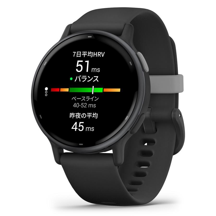 日本正規品 GARMIN ガーミン スマートウォッチ ヴィヴォアクティブ５　vivoactive 5 Black / Slate (Suica対応) GPS ダイエット フィットネス 010-02862-40｜a-inoko｜10