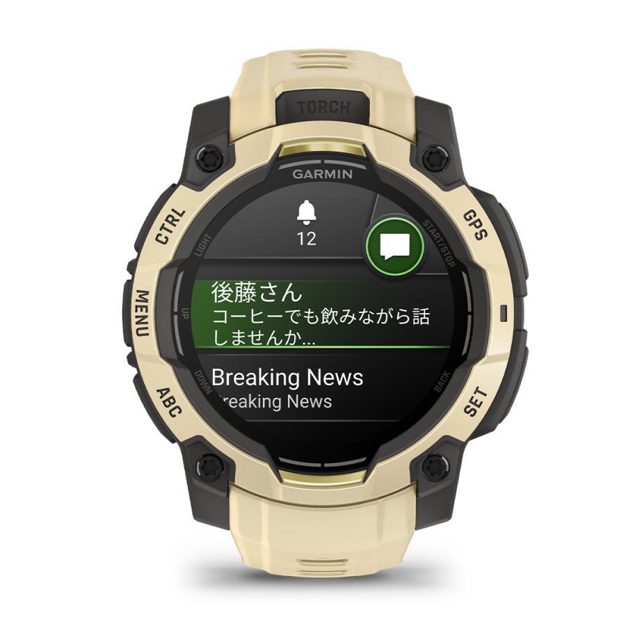 日本正規品 ガーミンインスティンクト３　Instinct 3 45mmサイズ AMOLED Alpine Rush アルパインラッシュ Citrine シトリン 数量限定 010-02936-32の画像