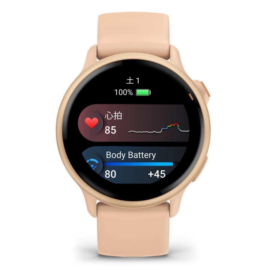 日本正規品 GARMIN ガーミン ヴィヴォアクティブ６ vivoactive 6 Pink Dawn / P. Dawn Metallic Suica対応/iOS・アンドロイド / GPS/11日間バッテリー