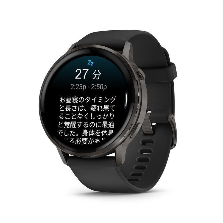 日本正規品 GARMIN ガーミン スマートウォッチ べニュー４ GPS  Venu 4 Slate / Black 45mm (Suica対応) 010-03014-30の画像