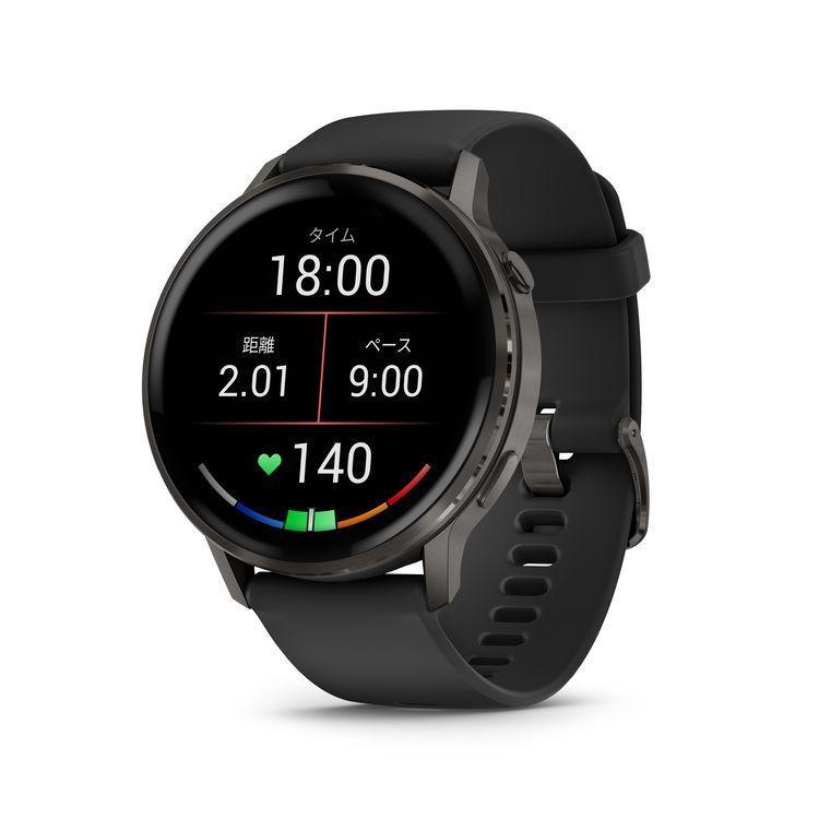 日本正規品 GARMIN ガーミン スマートウォッチ べニュー４ GPS  Venu 4 Slate / Black 45mm (Suica対応) 010-03014-30の画像
