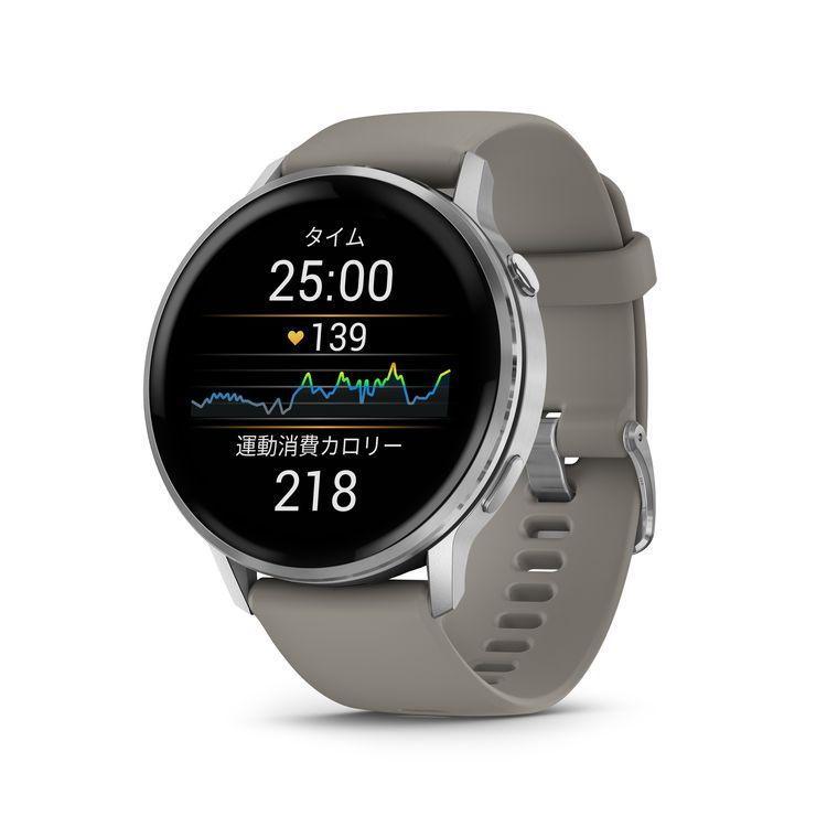 日本正規品 GARMIN ガーミン スマートウォッチ べニュー４ GPS  Venu 4 Silver / Gray 45mm (Suica対応) 010-03014-31の画像