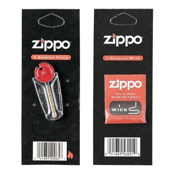 ZIPPO フリント ウィック 替え芯 発火石 6個入り 6石入り ジッポ ジッポー オイルライター用 着火石 純正品 交換用 サプライ品 替え石 替石 100%正規品 the dog オイルライター3個 無地オイルライター1個 セット売り