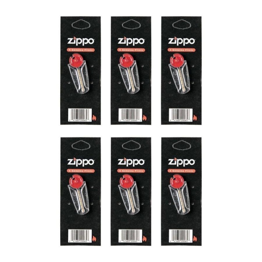 Zippoライター 6個セット フリントとウィック ジッポー