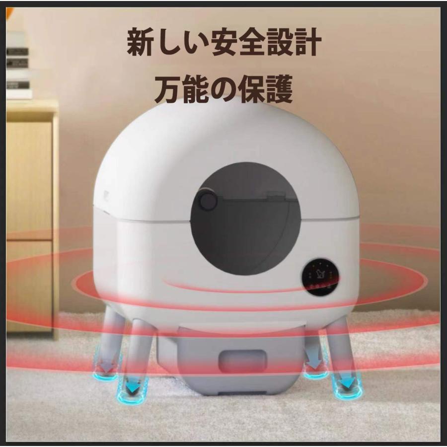 自動トイレ猫 自動猫トイレ スマートフォン管理 中立センサー付き 飛散