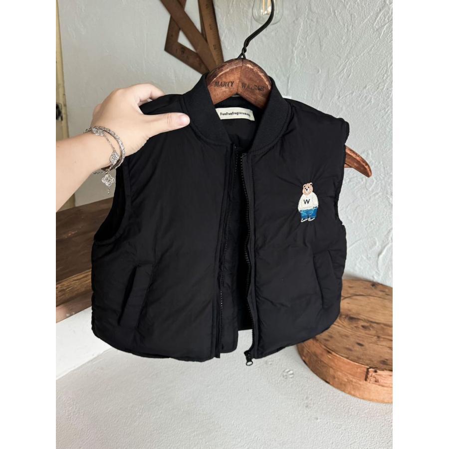 ダウンベスト キッズ 子供 ベビー 赤ちゃん 子ども くまさん 熊 クマ  