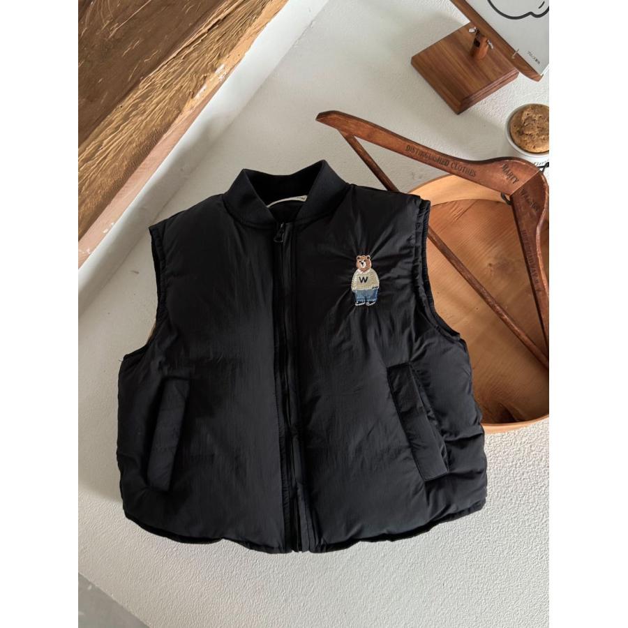 ダウンベスト キッズ 子供 ベビー 赤ちゃん 子ども くまさん 熊 クマ  