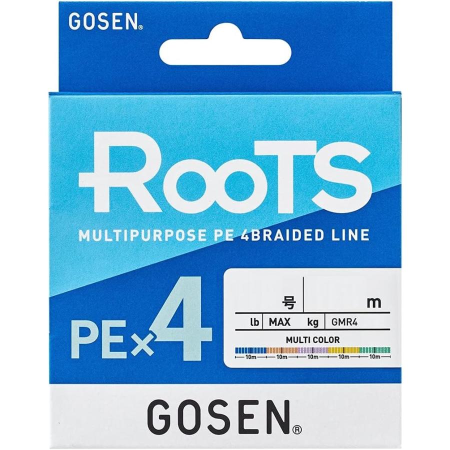 ゴーセン 投げ釣り 0.4号 300m 5個セット GOSEN/ゴーセン) ルーツPEx4 5色 300m 0.4号 (009541) ライン : 熊人